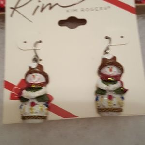 Kim Rogers Snowman Earrings